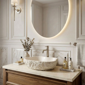 Umyvadlo na desku Isla Warm Beige