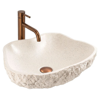 Umyvadlo na desku Isla Warm Beige