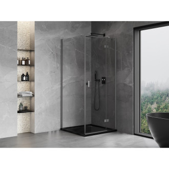 Mexen Mist-H T kabina prysznicowa uchylna prawa 110 x 110 cm, transparent, gun metal - 8A5T-110-110-95-00-P