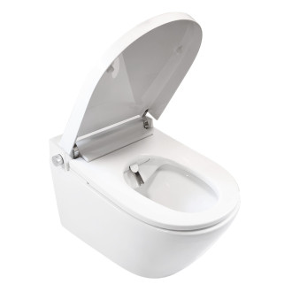 Chytré WC závěsné, RIMLESS, 592x380x430 cm, keramické, vč. sedátka