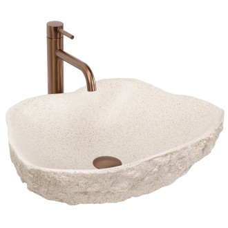Umyvadlo na desku Isla Warm Beige