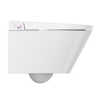 Chytré WC závěsné, RIMLESS, 592x380x430 cm, keramické, vč. sedátka