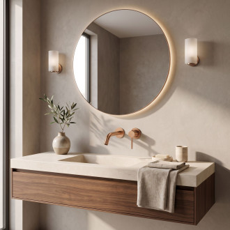 Rea Clif Brush Copper Podomítková vanová baterie REA-B5842