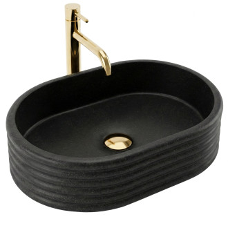 REA Umyvadlo na desku Nicoletta Black REA-U7345