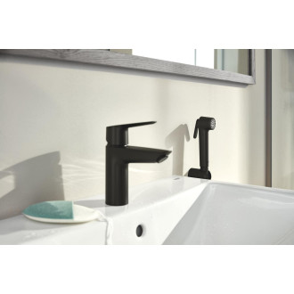 Umyvadlová baterie Grohe Start s bidetovou sprškou matná černá 231232433