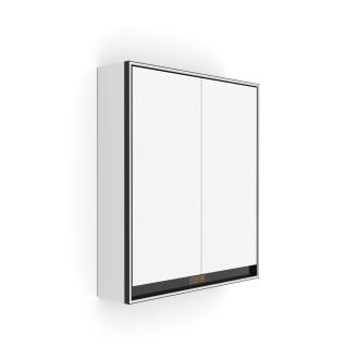 Černá LED podsvícená zrcadlová skříňka 600.