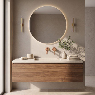 Rea Clif Brush Copper Podomítková vanová baterie REA-B5842
