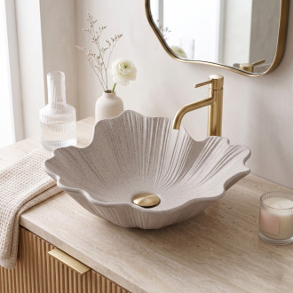 Rea Flower Beige Umyvadlo na desku REA-U7888