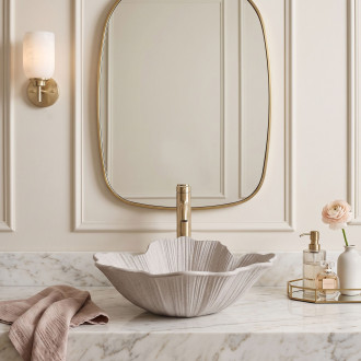 Umyvadlo na desku Rea Flower Beige