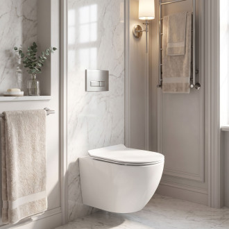 Rea Závěsné WC Carlo Mini Rimless Duroplast/Flat REA-C2760