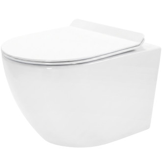 Rea Závěsné WC Carlo Mini Rimless Duroplast/Flat REA-C2760