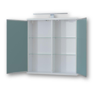 ARLES 50 - horní zrcadlová skříňka s LED osvětlením, 50 x 64 x 15 cm OLNARL50