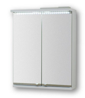 NICE 60 - horní zrcadlová skříňka s LED osvětlením, 60 x 64 x 15 cm OLNNIC60