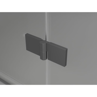 Mexen Mist-H Duo kabina prysznicowa uchylna prawa 75 x 90 cm, transparent, gun metal - 8A5-075L-090P-95-00