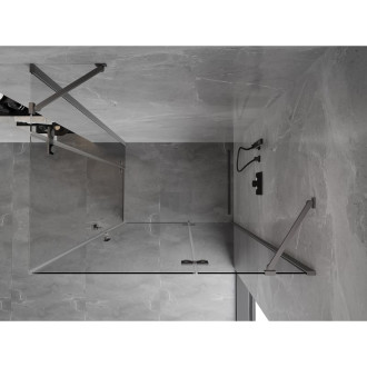 Mexen Mist-H Duo kabina prysznicowa uchylna prawa 85 x 90 cm, transparent, gun metal - 8A5-085L-090P-95-00