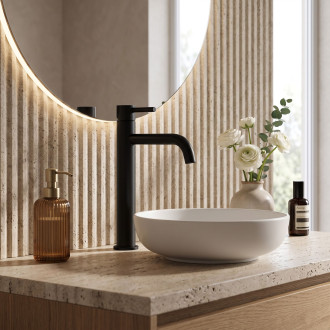 Rea Baterie umyvadlová vysoká Lungo black mat REA-B4103
