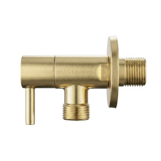 Rohový ventil 1/2" x 3/8" Brush Gold