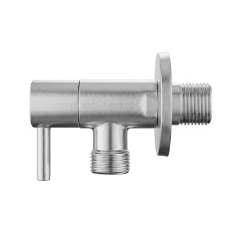 Rohový ventil 1/2" x 3/8" Brush Nickel