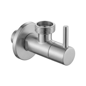 Rohový ventil 1/2" x 3/4" Brush Nickel