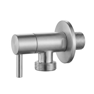 Rohový ventil 1/2" x 3/4" Brush Nickel