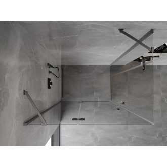 Mexen Mist-H Duo kabina prysznicowa uchylna lewa 100 x 95 cm, transparent, gun metal - 8A5-100L-095P-95-00