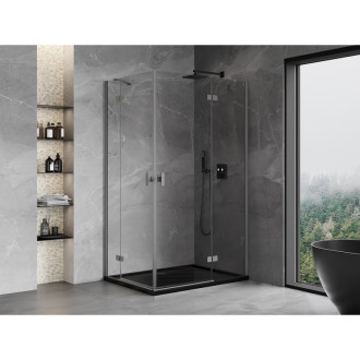 Mexen Mist-H Duo kabina prysznicowa uchylna prawa 85 x 100 cm, transparent, gun metal - 8A5-085L-100P-95-00