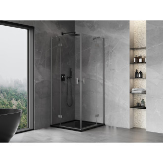 Mexen Mist-H Duo kabina prysznicowa uchylna 100 x 100 cm, transparent, gun metal - 8A5-100L-100P-95-00