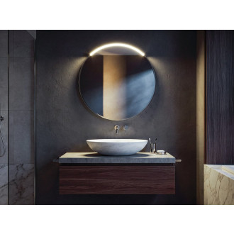 MOON LED svítidlo 7,5W, 230V, 502x12x22mm, R350mm, chrom