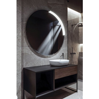 MOON LED svítidlo 8,8W, 230V, 573x12x22mm, R400mm, chrom