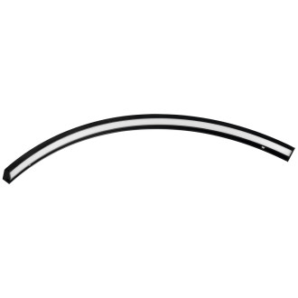 MOON LED svítidlo 6,5W, 230V, 431x12x22mm, R300mm, černá mat
