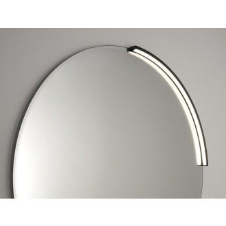 MOON LED svítidlo 8,8W, 230V, 573x12x22mm, R400mm, černá mat