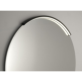 MOON LED svítidlo 8,8W, 230V, 573x12x22mm, R400mm, černá mat