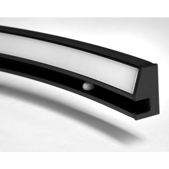 MOON LED svítidlo 8,8W, 230V, 573x12x22mm, R400mm, černá mat