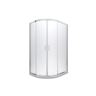 Asymetrický čtvrtkruhový sprchový kout MODERN CHROM 190