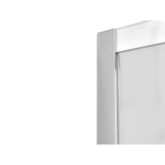 Asymetrický čtvrtkruhový sprchový kout MODERN CHROM 190