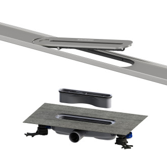 Sprchový žlab Kaldewei Flowline Zero 90 cm nerez nerezová ocel 940000010930+687744810000