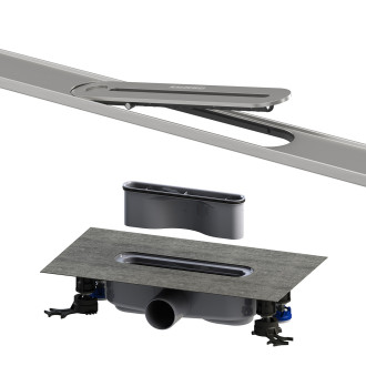 Sprchový žlab Kaldewei Flowline Zero 90 cm nerez nerezová ocel 940000010930+687744800000