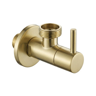 Rohový ventil 1/2" x 3/4" Brush Gold