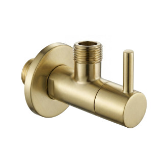 Rohový ventil 1/2" x 3/8" Brush Gold