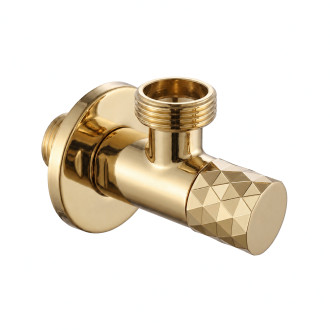 Rohový ventil Diamond 03 1/2" x 3/4"Gold