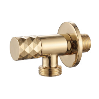 Rohový ventil Diamond 03 1/2" x 3/4"Gold