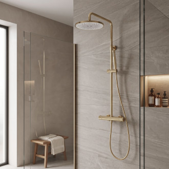 Kulatá dešťová sprcha REA JS-021 Gold