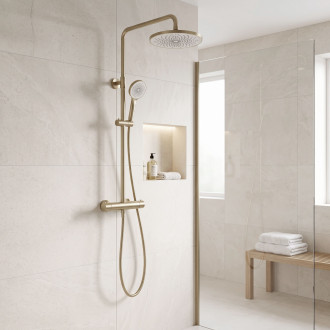 Kulatá dešťová sprcha REA JS-021 Gold Brush