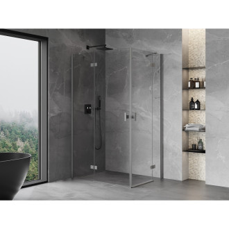 Mexen Mist-H Duo kabina prysznicowa uchylna lewa 120 x 110 cm, transparent, gun metal - 8A5-120L-110P-95-00