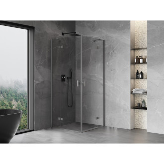 Mexen Mist-H Duo kabina prysznicowa uchylna 120 x 120 cm, transparent, gun metal - 8A5-120L-120P-95-00