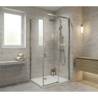 LUXOR čtvercový sprchový kout 1000x1000mm L/P varianta GU1210CHGU5610CH