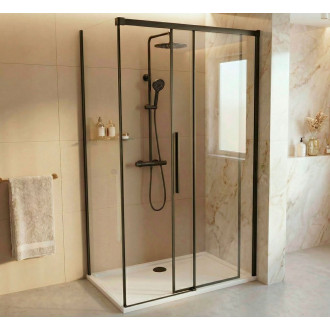 LUXOR BLACK obdélníkový sprchový kout 1200x1000mm L/P varianta
