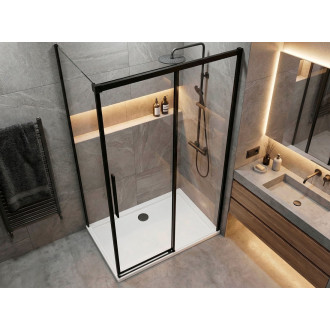 LUXOR BLACK obdélníkový sprchový kout 1400x900mm L/P varianta