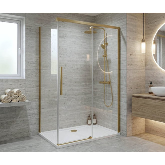 LUXOR GOLD MATT obdélníkový sprchový kout 1000x900mm L/P varianta GU1210GGU5690G