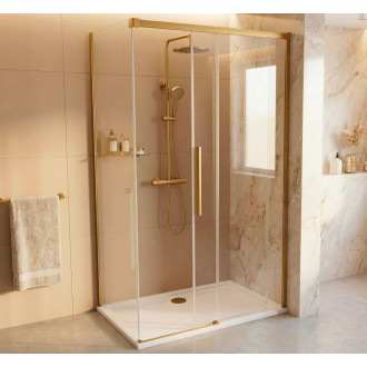 LUXOR GOLD MATT obdélníkový sprchový kout 1100x800mm L/P varianta